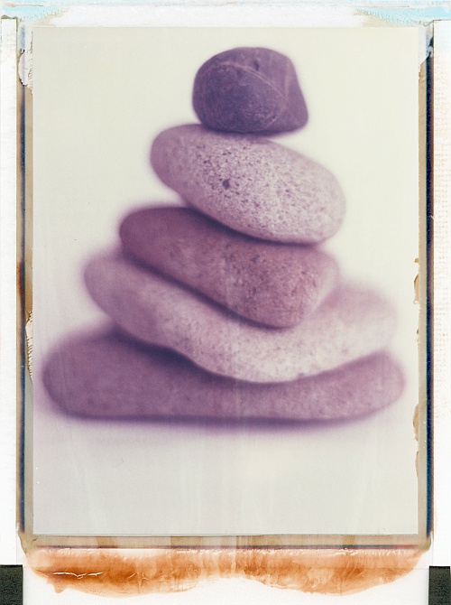 Stones || Graflex Speed Graphic | Kodak Aero Ektar 178mm | Polaroid Type 669