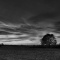 Another sunset (bw)